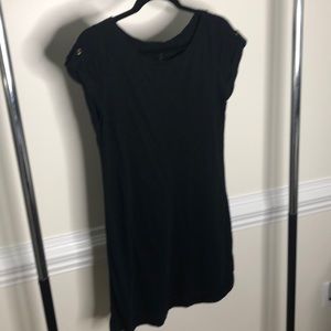 Banana republic black tee shirt dress